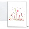 rode bloemen DK 101 foto wenskaart diverse kaarten koeienkaarten