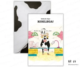 64 Bedankt fijne koelega koeienkaart